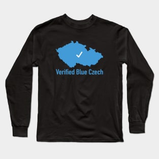Blue Czech Long Sleeve T-Shirt